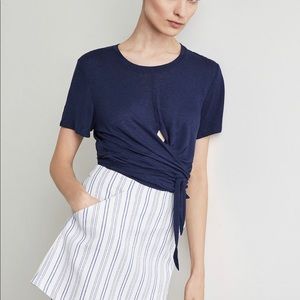 BCBG Tracee Tie-Front Top